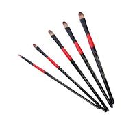 Premium Oil Paint Brushes Set of 5 Round Pointed Tip Paint Brushes for General Purpose Oil Watercolor Artist Professional Paint Kit for Adults Kids