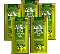 Premium Olive-Pomace Oil Blend 5L Family Pack - High Heat Frying, Baking & Roasting Oil - Naturally Contains Omega-3 & Vitamin E - Neutral Taste Bulk Cooking Oil - 1, 2 & 5 Packs (5x5L, Laila)