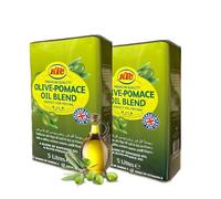 Premium Olive-Pomace Oil Blend 5L Family Pack - High Heat Frying, Baking & Roasting Oil - Naturally Contains Omega-3 & Vitamin E - Neutral Taste Bulk Cooking Oil - 1, 2 & 5 Packs (2x5L, KTC)