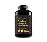 Premium Omega 3 IFOS Triglycerides for Optimal Absorption - 1000 mg EPA + 500 mg DHA per Daily Dose - Wild Fish Oil FOS Certified - 120 Softgel Capsules