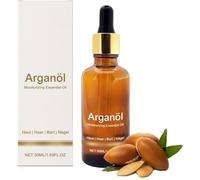 Premium Organic Argan Oil From Morocco, 100% Pure, Cold-Pressed for Face & Body, Rich In Vitamin E, Hair, Beard & Nails, Moisturising, Shine & Anti-Ageing Care (1)