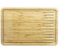 Premium Organic Bamboo Wooden Carving and Chopping Board by Harcas. Extra Large Size 44cm x 30cm x 2cm. Ideal for Carving Meat, Cutting Vegetables, Serving Tapas and Cheese