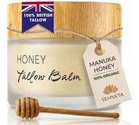 Premium Organic Tallow Balm - Manuka Honey and British Beef - Grass Fed Moisturizing Tallow For Nourishing Skin - From Certified Organic British Produce
