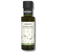 Premium Organic Virgin Cold Pressed Moringa Seed Oil, 100ML, 100% Pure & Natural, Rich in Antioxidants, Nourishing for Skin, Hair and Scalp, Moisturizing, Packaged in Glass Bottle