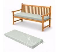 Premium Outdoor Garden Bench Cushion 5 cm Thick, Waterproof Polyester, Non-Slip, Removable & Machine Washable High-Density Foam Seat Pad for Patio, Balcony,light gray,110x40x5cm
