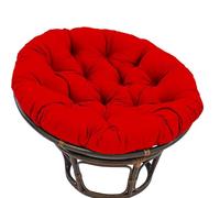 Premium Outdoor Hanging Chair Cush 10cm Thick Round Pad for Cotton Swing Chair Pillow Egg Chair Pad Rattan Seat Cush Bright Red t & Sle