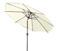 Premium Outdoor Patio Umbrella - Offset Umbrella with UPF50+ Protection Portable Beach Umbrella Push Button Tilt & Crank Perfect for Garden Lawn Deck Pool and Patio Use