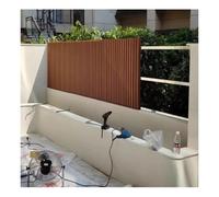 Premium Outdoor Privacy Fence Panels - Decorative 3D Wood Plastic Composite Fencing for Patio, Backyard, Garden & Pool - Durable, Weather-Resistant, 21.6x130 cm