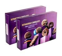 Premium Outrageously Chocolatey Milk Chocolate Coated Biscuits Selection Gift Boxes | With Orange, Fudge & Honeycomb Creams | Ideal for Father's Day | 2 x 450g (900g)