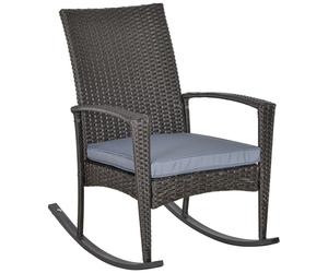 Premium Outsunny PE Rattan Rocking Chair - High-Quality & Stylish - Perfect for