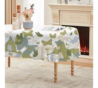 Premium Oval Tablecloth 150x300 cm, Waterproof & Stain-Resistant, Butterfly Animal Print, Perfect for Weddings, Parties, Gardens, Birthdays, Christmas, Events, Conferences.