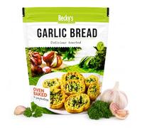 Premium Oven Baked Garlic Bread 150g - Deliciously Toasted Crunchy Bread Slices with Rich Garlic Flavour - Perfect for Dips, Chutneys, Cheese Boards & Sharing - Vegetarian Friendly Snack