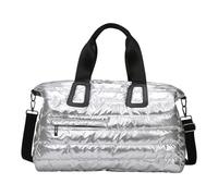 Premium Oxford Fabric Travel Duffle Bag Stylish Glossy Exterior Ample Storage Space for Workout Swimming Essential Modern Beige Athletic Travel Bags for Men Women