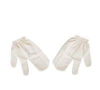 Premium Pair Of Garshana Gloves | 100% Natural Raw Silk Fabric | For Ayurvedic Massage, Blood Flow Stimulation, Dead Cell Removal & Stress Reduction | Comfy Size For Men & Women