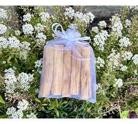 Premium Palo Santo Sticks Gift Set - Large 100g Sticks, Authentic Peruvian Incense Sticks for Relaxation, with Healing Smudge Sticks in Organza Gift Bag. Similar to Sage Smudge Sticks.