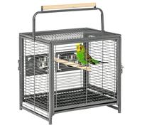 Premium Parrot Cage - Spacious & Portable Carrier - Ideal for Cockatiels, Conure