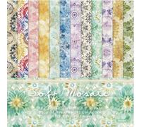 Premium Patterned Paper Pack, 24 Sheets 6x6 Inch Square Decorative Paper, 12 Modern Floral and Abstract Designs for Card Making, Scrapbooking, Junk Journal, DIY Craft Projects (Style 10, one Size)