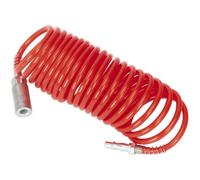 Premium Pe Coiled Air Hose With Quick Couplings - 5M Length And 5mm Bore