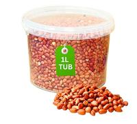Premium Peanuts Whole Wild Bird Food, Nuts Food for All Species, Natural High Energy Feed, No Mess Bird Food for All Birds (1L Tub, Peanuts Whole)