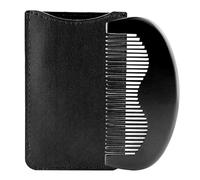 Premium Pear Wood Beard Comb for Men, Handcrafted Moustache Comb with Smooth Teeth, Natural Wooden Grooming Tool, Compact & Lightweight for Travel (Single Sided Beard Comb)