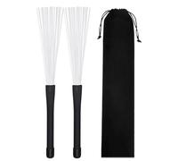 Premium Percussion Sticks, Rhythm Controlling Wire Brush, Smooth Stick with Ergonomic Grip, Concert Level Drumming Accessory, Wire Strands for Retractable Design, Beginner Musicians Play for Stage 77g