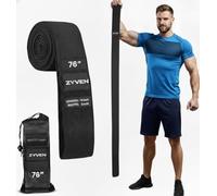 Premium Performance 76" Extended-Length High-Resistance Bands for Ultimate Strength, Mobility, and Plyometric Workouts (Black Long Belt)