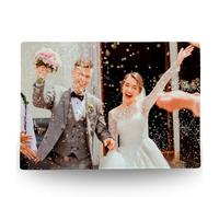 Premium Personalised Chopping Board Add Own Photo Logo or Text Toughened Glass with Edge-to-Edge Customised Print - Chinchilla Finish (Medium 20x28cm)