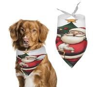 Premium Pet Scarf, Merry Christmas Print Soft & Breathable Triangle Bandana for Dogs & Cats, Perfect for Daily Wear Or Special Occasions