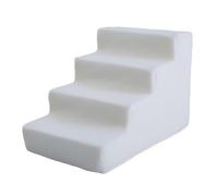 ＡＷＨＡＯ Premium Pet Stairs for Small Dogs And Cats - Elevated Surfaces Made Easy, White 4 Steps