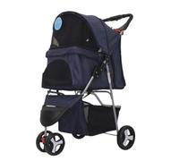 Premium Pet Stroller for Dogs & Cats - Folding Travel Cart with Wheels Ideal for Small to Medium Pets Lightweight & Carrier for Easy Strolling & Adventure