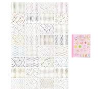 Premium PET Tiny Cut Out Sticker Book Includes Animal Food Sticker for Simple Decorating Tasks in Crafts Holiday