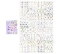 Premium PET Tiny Cut Out Sticker Book Includes Animal Food Sticker for Simple Decorating Tasks in Crafts Holiday