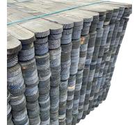 Premium Picket Garden Fencing Pales - Heavy Duty Treated Timber Wood (4'' x 4ft) - Individual Rounded Top Boards for DIY Garden & Outdoor Projects - Pack of 10 (Not Pre-Assembled Panels)