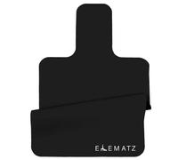 Premium Pilates Reformer Mat - Machine Washable Suede & Natural Rubber - Non-Slip, Hygienic Carriage Cover for Pilates Sessions; Black