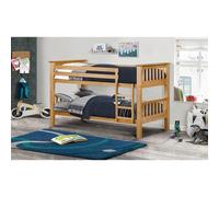 Premium Pine Finish Shaker Style Bunk Bed Ashfield Light Oak Single
