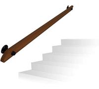 Premium Pine Wooden Stair il 25CM-600CM Solid Indoor/Outdoor Railing for Villa & Loft Includes Installation Kit - Ideal for Seniors & Safety