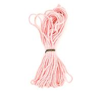 Premium Pink Macrame Cord, 10 m / 32 ft of 2 mm Thick Natural Cotton Thread Yarn Macrame Rope for Wall Hangings, Plant Hangers, DIY Crafts, Home Decorations, Gift Wrapping (Hank)