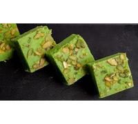 Premium Pistachio Barfi - Traditional Indian Sweet Made with Milk Powder, Ground Pistachios & Cardamom - Soft & Rich Mithai (4 Piece)