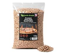 Premium Pizza Oven Wood Pellets 15kg Bag - 100% Natural Wood - Long Burn & High Heat Output - For Pizza Ovens, BBQs, Pellet Smokers & Outdoor Stoves - Low Ash - Cooking Pellets