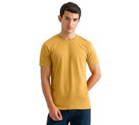 Premium Plain Mustard Men’s T-Shirt |Soft Stretch Cotton Crew Neck Tee (UK, Alpha, S, Regular, Regular, Mustard)