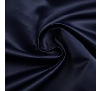 Premium Plain Smooth Heavy Matt Duchess Bridal Satin Fabric Wedding Dress 58" (Sample (10cm x 10cm), Navy Blue 7680)