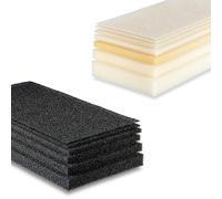 Premium Plant Foam 15 mm Medium Anthracite 250 x 500 mm PPI20 Filter Foam Vegetation Foam Polyurethane Architecture Model Making Tree Crown Landscape Design Aquaristics Diorama Crafts Hobby