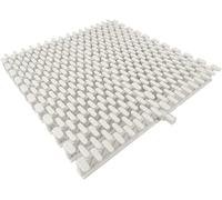 Premium Plastic Pool Grating for Swimming Pools & Showers - 7pcs 30CM Drainage Cover, Durable Splice Drain Grating for Efficient Water Flow & Safety (White)