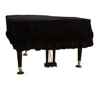 Premium Pleuche Grand Piano Cover, Anti-dust Blemish Scratch Protection, 180cm/70.8inches, Black