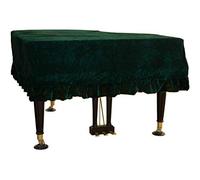 Premium Pleuche Grand Piano Cover,Decorative Anti-dust Blemish Scratch Piano Cover,160cm/62.9inches,Green