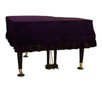 Premium Pleuche Grand Piano Cover,Decorative Anti-dust Blemish Scratch Piano Cover,160cm/62.9inches,Violet
