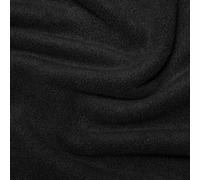 Premium Polar Fleece Fabric Material by The Metre 30 Plain Colours 149cm Wide (Black) (Fat Quarter - 50 x 70cm)