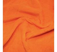 Premium Polar Fleece Fabric Material by The Metre 30 Plain Colours 149cm Wide (FLO Orange) (ONE METRE - 100 x 150cm)