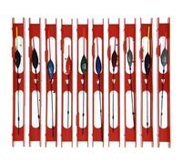 Premium Pole Float Fishing Rig Set, 10x Tied Rigs with Disgorger and 15g Plummet, Assorted Barbless Hook Sizes 12-16, 3m Line Length, Coarse and Match Fishing