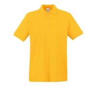 Premium Polo Pique Fruit of the Loom T Shirts Top 100% Cotton UK Sizes S-3XL